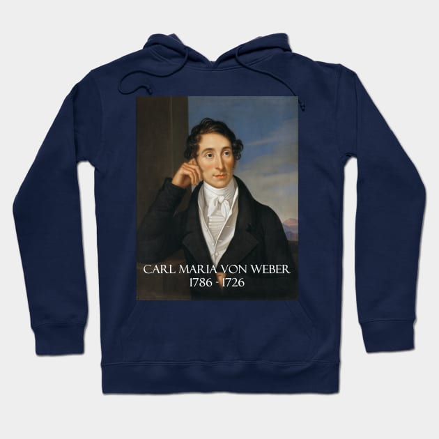 Great Composers: Carl Maria von Weber Hoodie by Naves